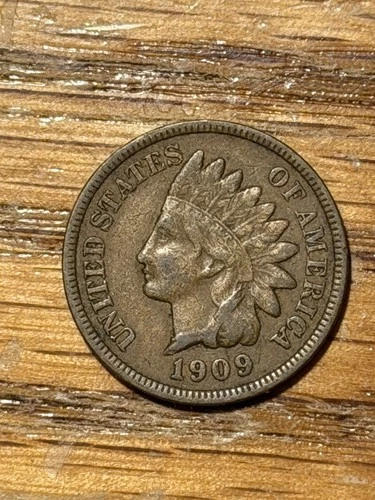 1909 Indian Head Penny Cent Very Fine (VF)