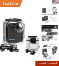 Waterproof Case Only for Go Pro MAX 3602025,147FT/45M Underwater Diving Prote...