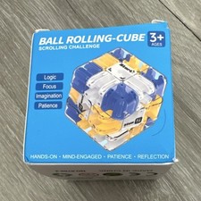 3D Maze Cube Brain Teaser Toy, Multicolor Plastic, Ages 3 , Logic Puzzle