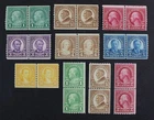 CKStamps: US Stamps Collection Scott#597-599 600-606 Mint NH OG Line Pair