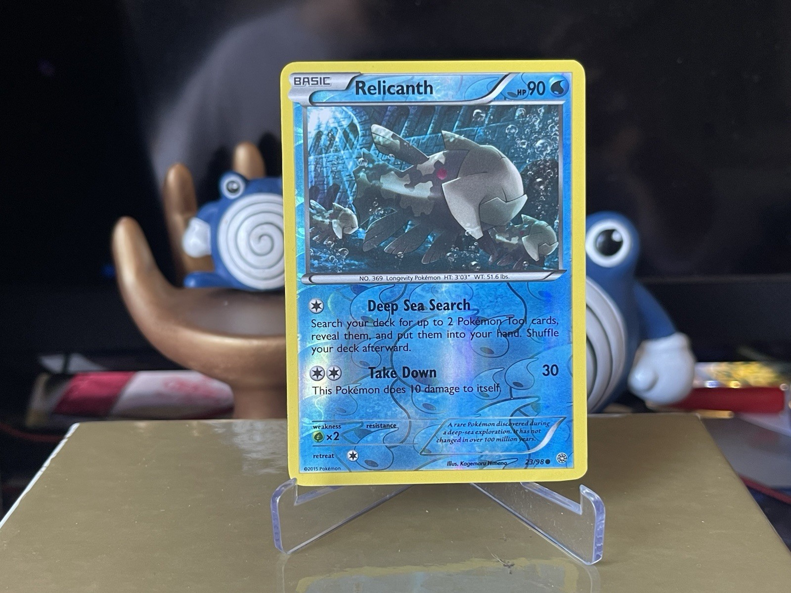 Relicanth 23/98 :: Ancient Origins :: Reverse Holo Mint Pokemon Card