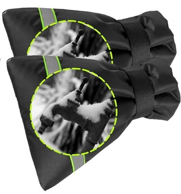 Universal Fit 2-Pack Winter Faucet Covers - Enhanced Insulation & Safety Design