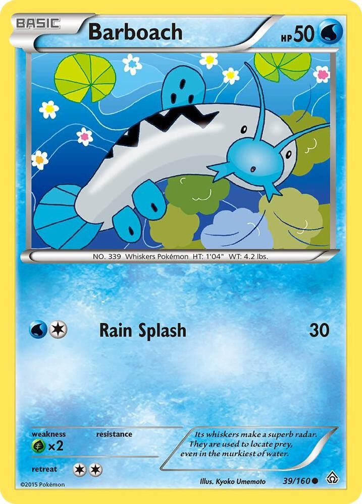 Barboach Reverse Holo Common XY - Primal Clash 39/160 NM