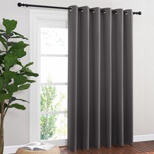 Sliding Door Curtains, Wide Thermal Blackout Patio Door Curtain Panel, Slidin...