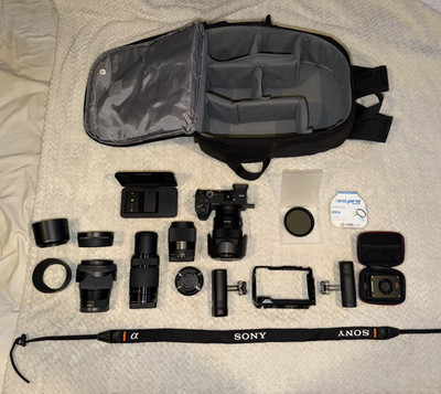 Sony Alpha 6700 Camera Accessory Bundle w/ Lenses, Bag, Strap, Filters and more!