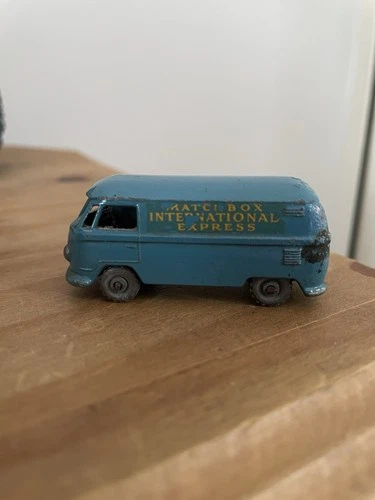 Vintage Lesney Matchbox No. 34a - Volkswagen Van - Blue International Express