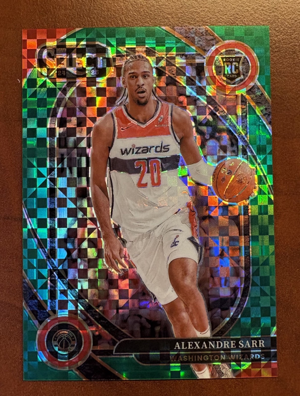 2024-25 Select Courtside Green /5 Alexandre Alex Sarr RC Rookie Wizards