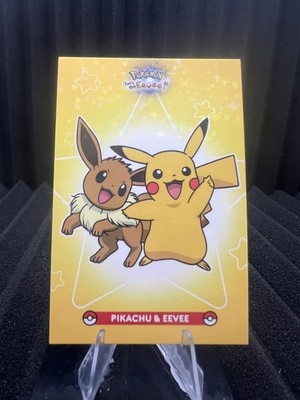 Pikachu & Eevee - Star Holo - Let's Go Eevee Database - Pokemon Card