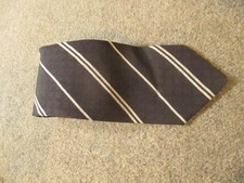 Giorgio Armani Cravatte Tie Mens Black Gray Striped 100 Silk Made in Italy
