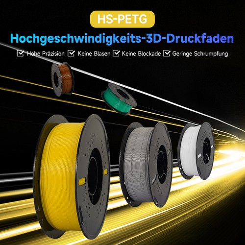 Drukarka 3D filament PETG 1,75 mm 1KG szybka drukarka 3D pakiet cewek rolka DE - Zdjęcie 3 z 20