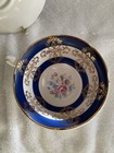 279e Royal Grafton Cobalt Blue And Filigree Pattern 9203 Teacup And Saucer — photo 6