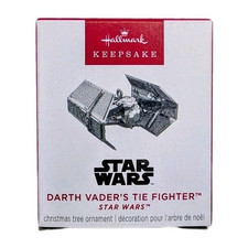 Hallmark Keepsake 2025 Darth Vader Tie Fighter Star Wars MINIATURE Ornament