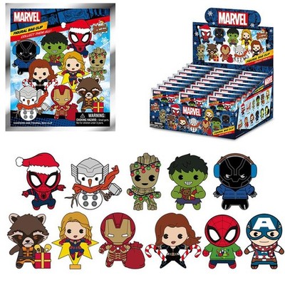 Official Marvel Holiday Seasonal PVC Figural Bag Clip Blind Bag Mystery Pack NEW