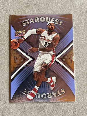 2008-09 LEBRON JAMES UPPER DECK STARQUEST CYAN RARE #SQ-17 Cleveland Cavaliers