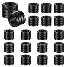20 PCS Paracord Beads, Stainless Steel Paracord Bead Black Spacer Beads Metal...