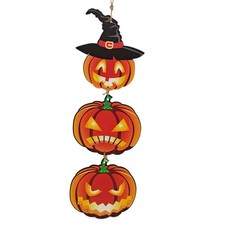 Wooden Pendant Pumpkin Tree Home Door Window Halloween Decoration Party Tool