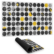 Begin Home Decor C1DM1424POCNLP 14 x 24 in. Abstract Grunge Circles Desk Mat ...