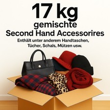 17kg Accessoires Handtaschen Halstücher Schals Mützen Second Hand Kleiderpaket