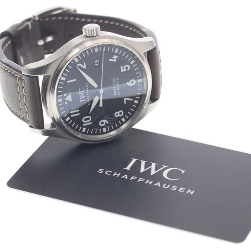 IWC Pilot Mark XVIII IW327001 40mm SS Black Dial Automatic Dat...