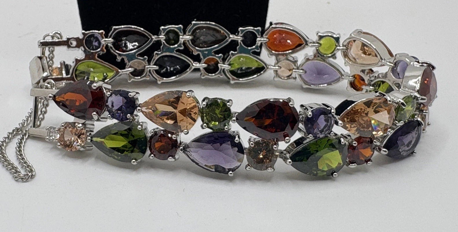 Gemstone 925 Silver  Multi Color Shape Sapphire B… - image 4