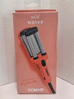 Conair Wild Waver S8N Perfect For On The Go Styling Mini Pink Beach Curls