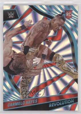 2022 Panini Revolution WWE Sunburst /99 Carmelo Hayes #37 Rookie RC ld5