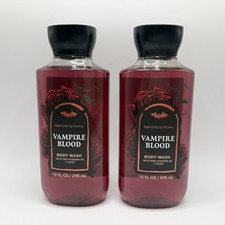 Bath Body Works Vampire Blood Shower Gel Set of 2 10 fl oz Halloween Seasonal