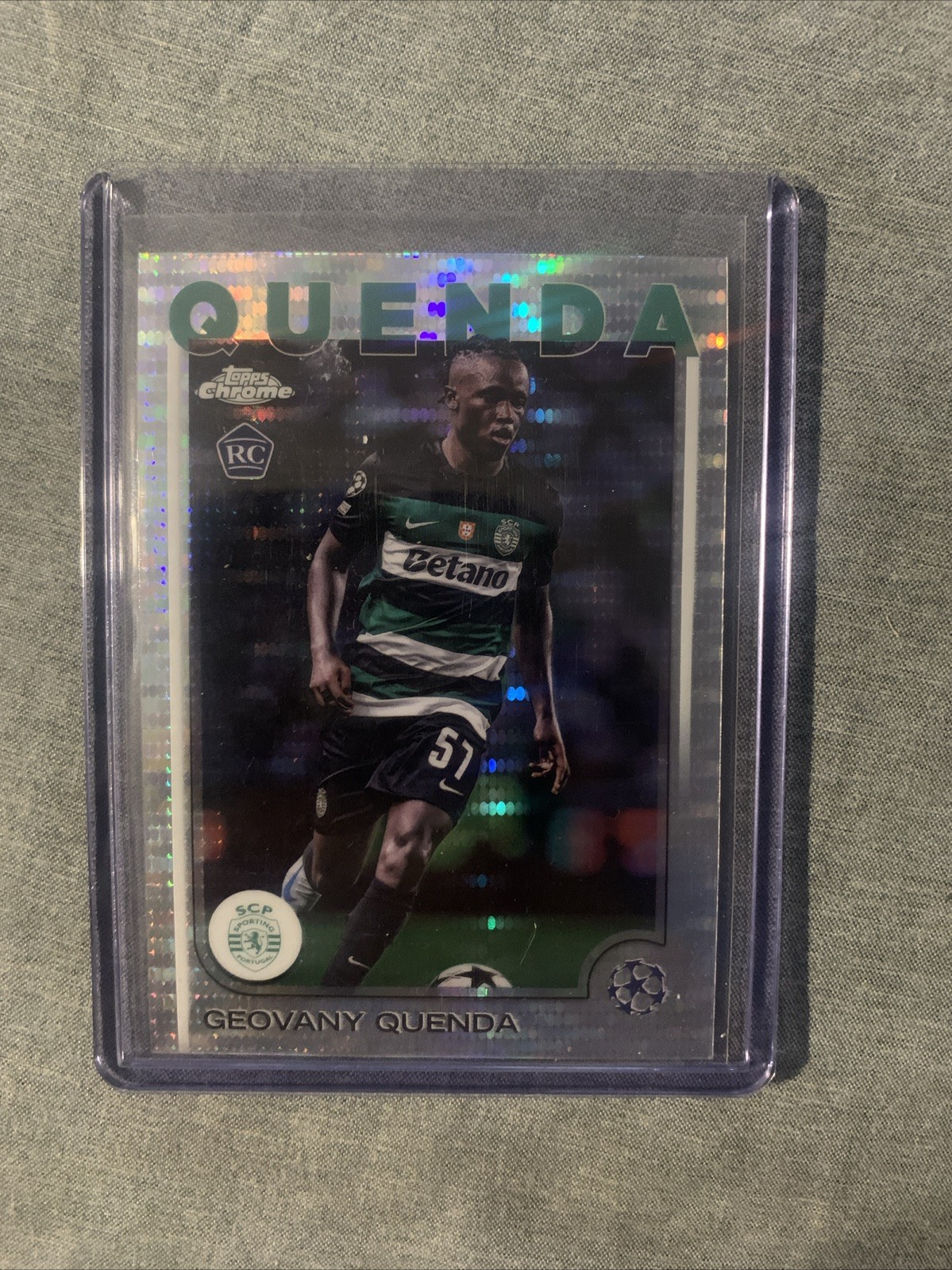 2024-25 Topps Chrome UEFA Club Competitions #108 Geovany Quenda Pulsar Refractor