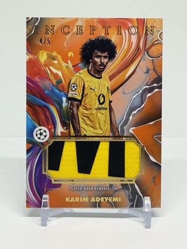 2025-26 Topps Inception UEFA UCC Karim Adeyemi Inception Patch /5 SICK PATCH