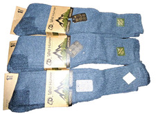 Fisherman/Hunting/Hiking Mens Long Boot Socks UK 6-11 x3 Pairs Wool blend