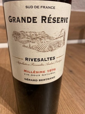 rivisaltes ambre gerard bertrand Millésime 1974