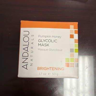 Andalou Naturals Pumpkin Honey Glycolic Mask Brightening 1.7oz New in Box