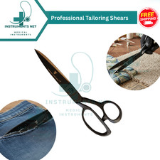 Heavy Duty Tailor Upholstery Shears 12" Sewing Fabric Carpet German Grade