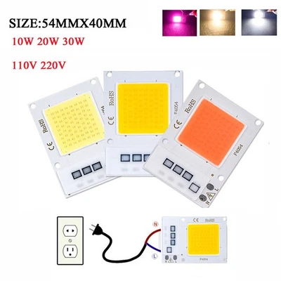 LED Chip 10W 20W 30W 50W 100W High Power weiß 230V 220V RGB Aquarium LED DIY COB - Bild 1 von 4