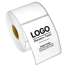 2.25" x 3" Direct Thermal Label - Compatible with Rollo Label Printer & Zebra...