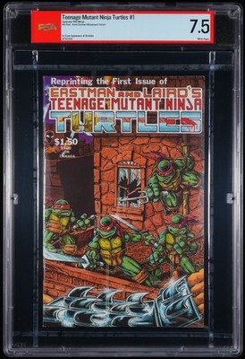 PSA 7.5 MIRAGE TEENAGE MUTANT NINJA TURTLES #1 1985 4TH PRINTING 