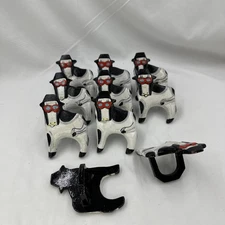 Lot Of 10 Black/White Holstein Cow Pattern Farmhouse Country Wood Napkin Rings