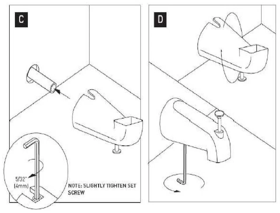 Caño desviador de bañera deslizable 522912, tubo de 1/2 pulgada, cromo pulido Foto 4 de 4