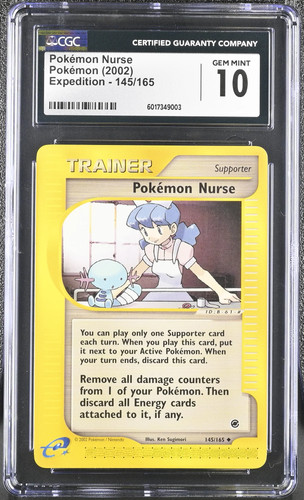 Pokémon Nurse graded CGC 10 for sale on eBay