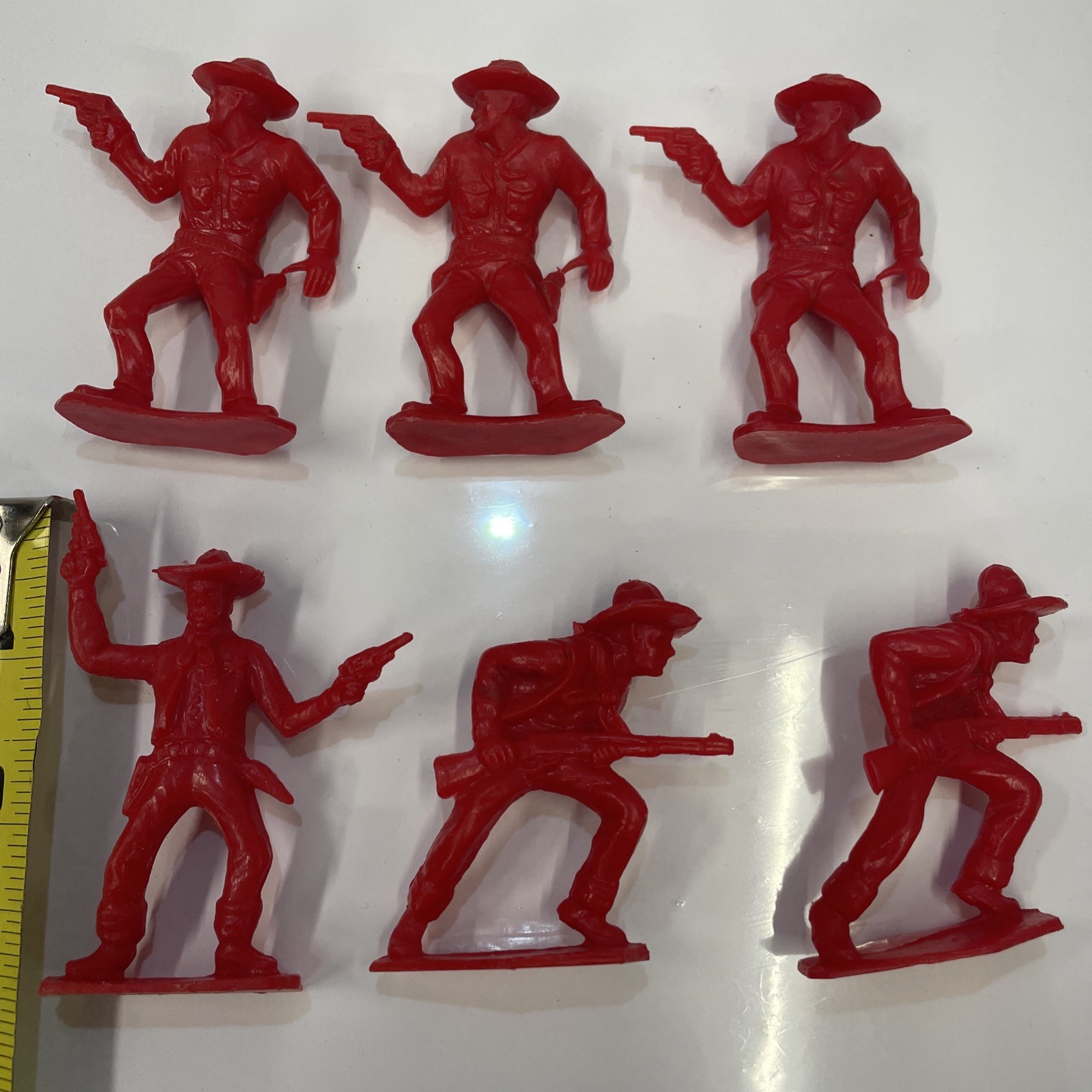 Vintage Marx Tim-Mee Plastic Figures Western Cowboy / N. American  (20 Pc Set)