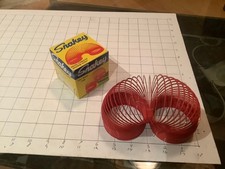 vintage SNAKEY slinky toy in box, James Burn international - great color