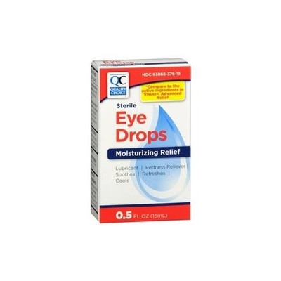 Quality Choice Moisturizing Redness Reliever Eye Drops 0.5Oz Each