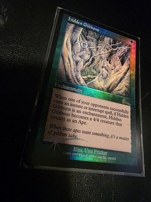 Hidden Gibbons. Urza's Legacy FOIL NM Vintage Reserved List Pre Modern MTG