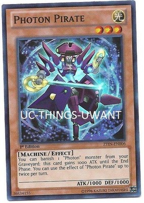 1 x Photon Pirate - ZTIN-EN006 - Super Rare - 1st Edition Near Mint, English YGO