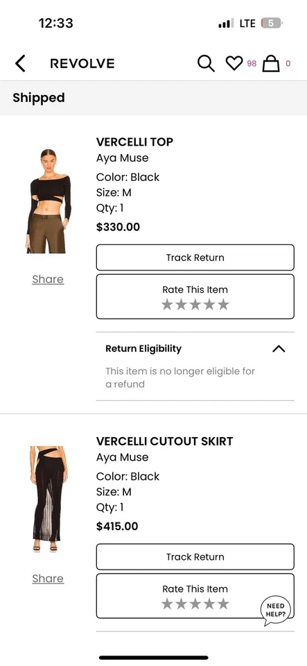 Aya Muse Vercelli Cutout Skirt And Top Medium $812 - Imagem 4 de 4