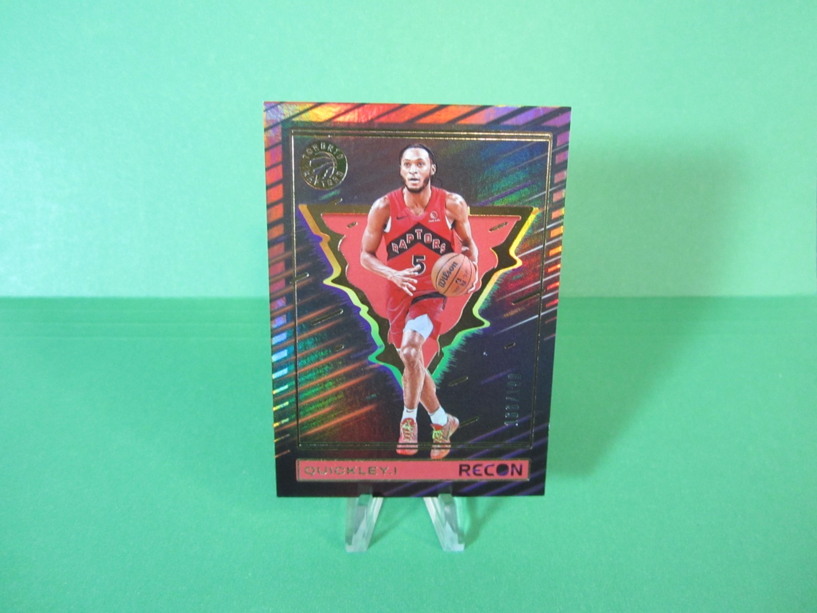2023-24 PANINI RECON HOLO RED #76 IMMANUEL QUICKLEY  166/199