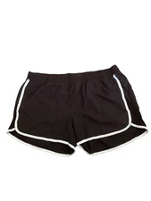 Champion BlackWhite Elastic Drawstring Athletic Shorts Inner Liner Womans Size L