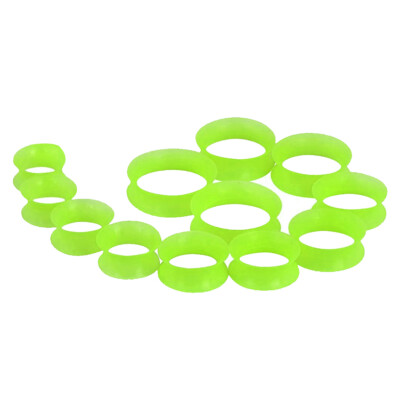 12-24PCS Big Gauge Stretching Kit Acrylic Taper Thin Silicone Tunnels 00G-20MM