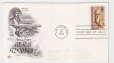 TurtlesTradingPost- San Juan Anniversary 1971 FDC #1437 - Artcraft Cachet
