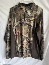 MOSSY OAK Pullover Break Up Infinity Men's L Long Sleeve Camo 1/4 Zip PT5008